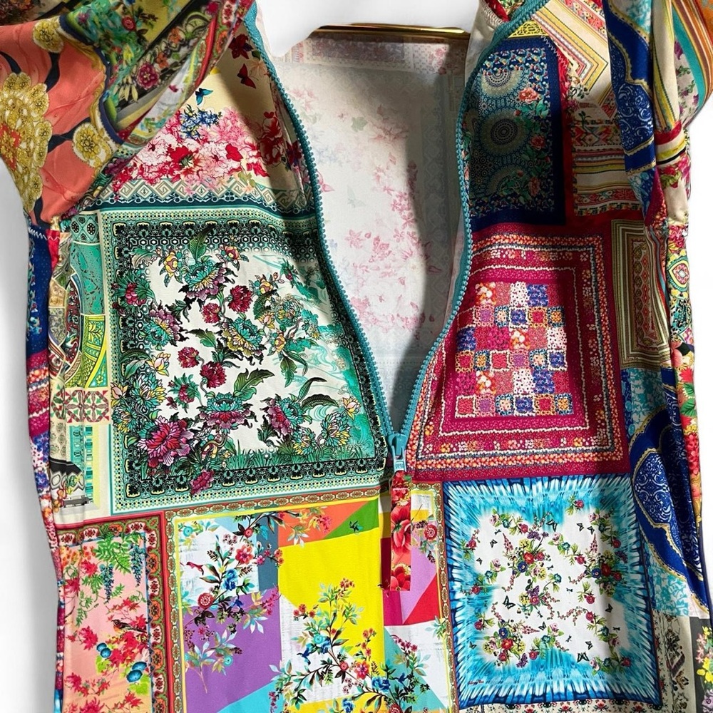 Johnny Was California Patchwork Multi-Colored Pri… - image 7